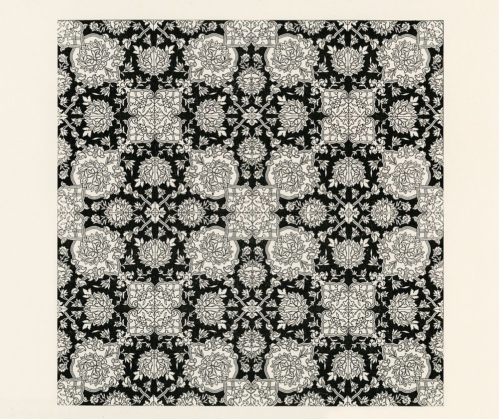Pattern Illustration. Digitally enhanced from our own original 1888 edition from L'ornement Polychrome by Albert Racine…