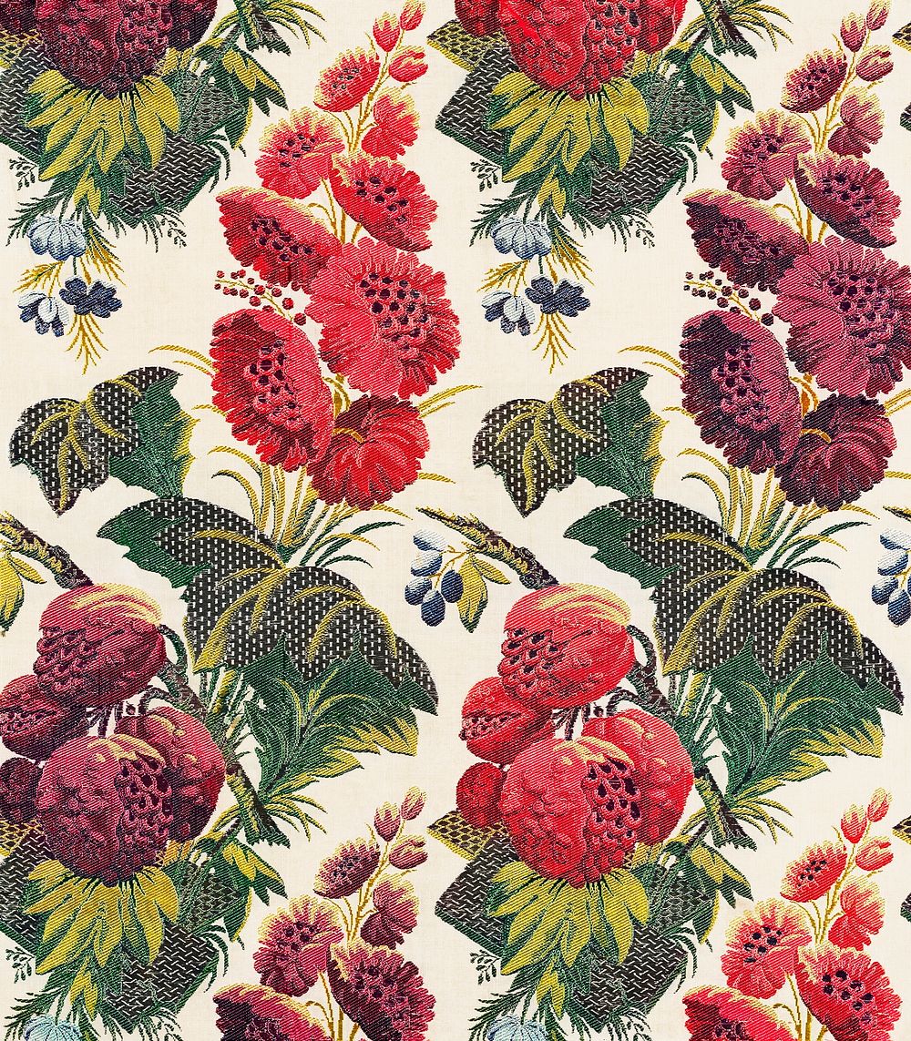 Floral pattern (ca. 1724–1745) in high resolution. Original from The Art Institute of Chicago. Digitally enhanced by…