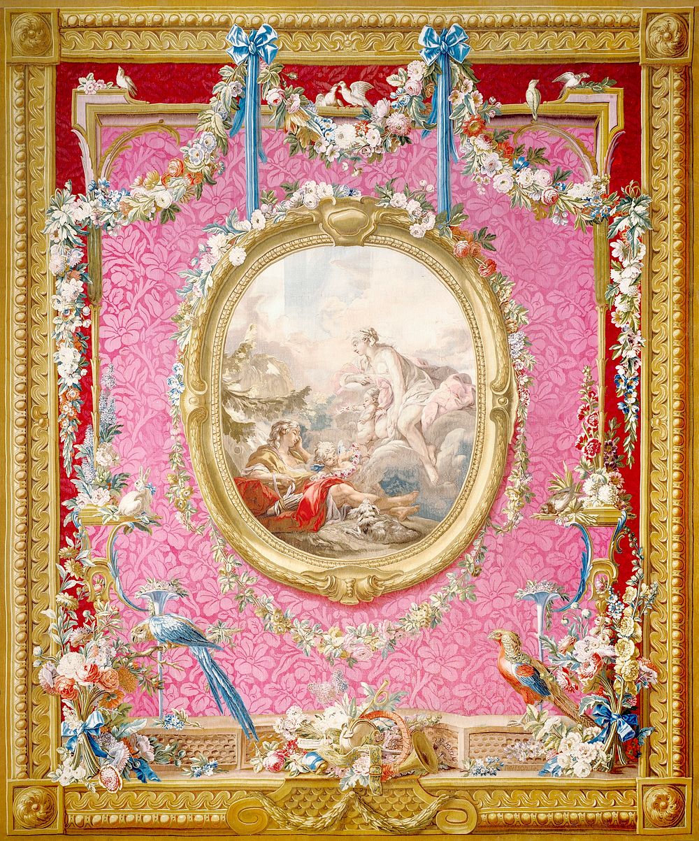 Tapestry: Aurora and Cephalus (1775-1778) in high resolution by Fran&ccedil;ois Boucher. Original from Getty Museum.…