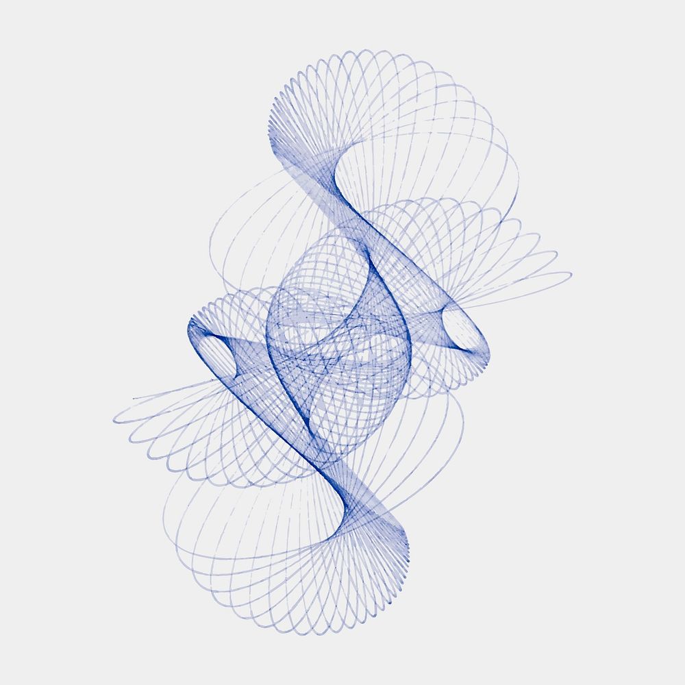 Abstract Pendulum curve illustration, design element vector