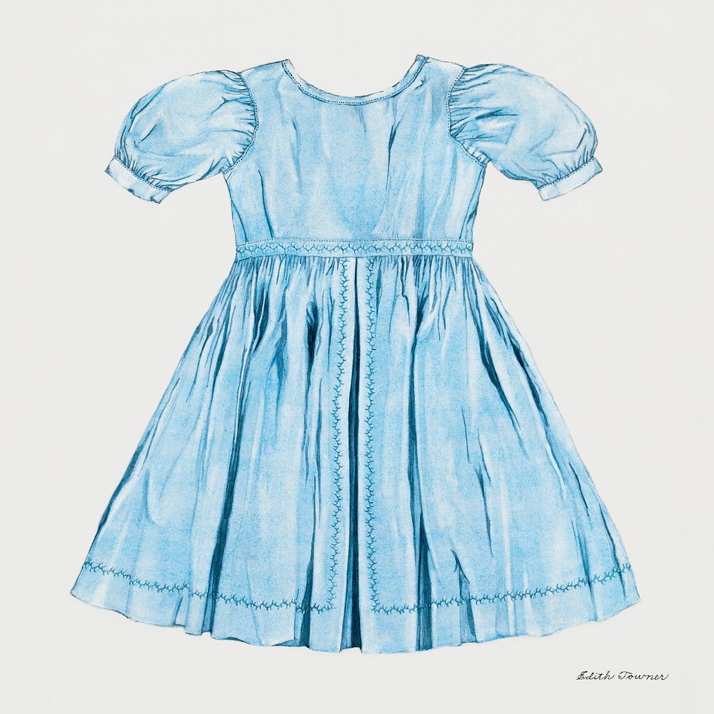 Boy's Dress, (1935/1942) Edith Towner | Free Photo Illustration - rawpixel