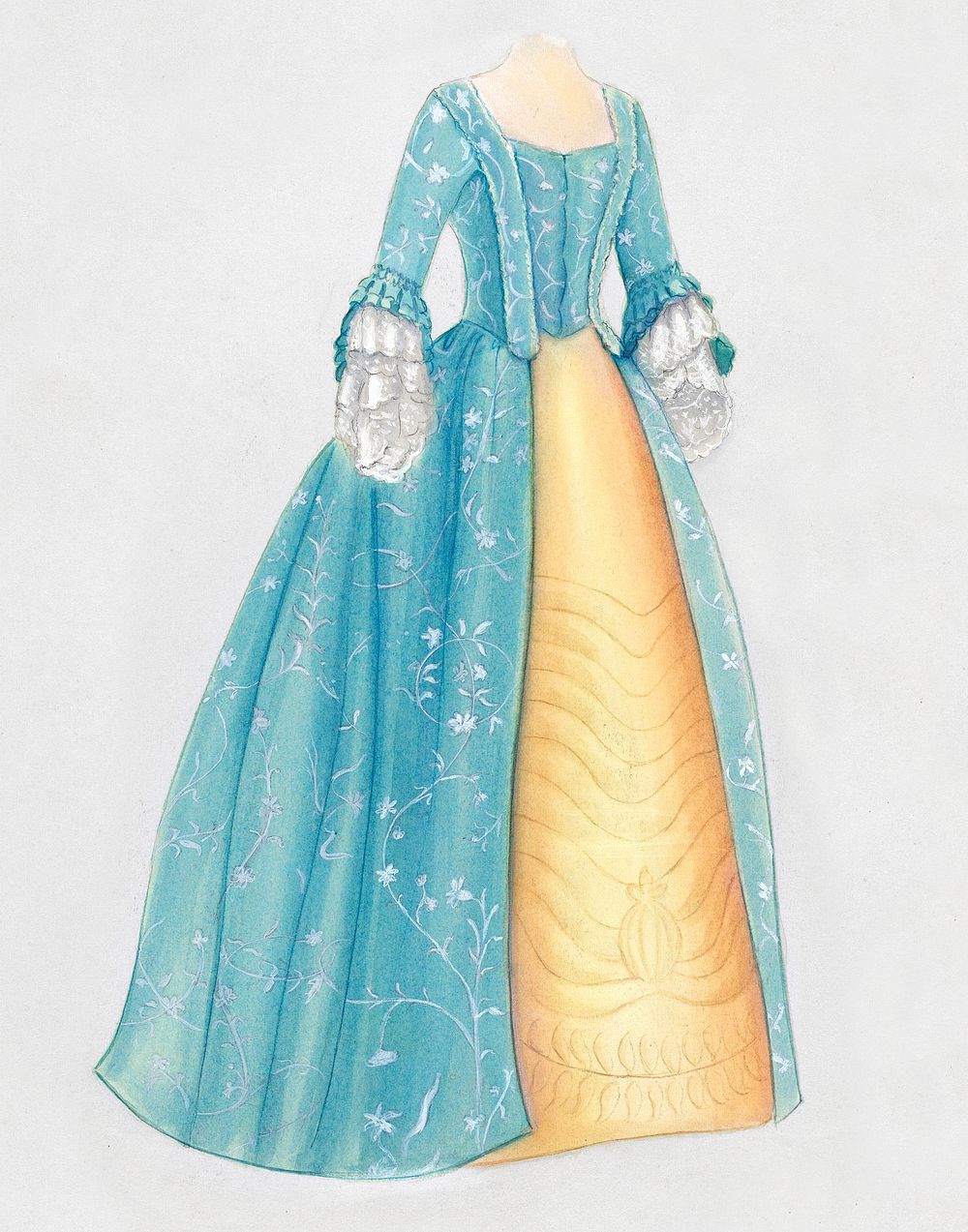 Dress (c. 1936) by Jean Peszel. Original from The National Gallery of Art. Digitally enhanced by rawpixel.