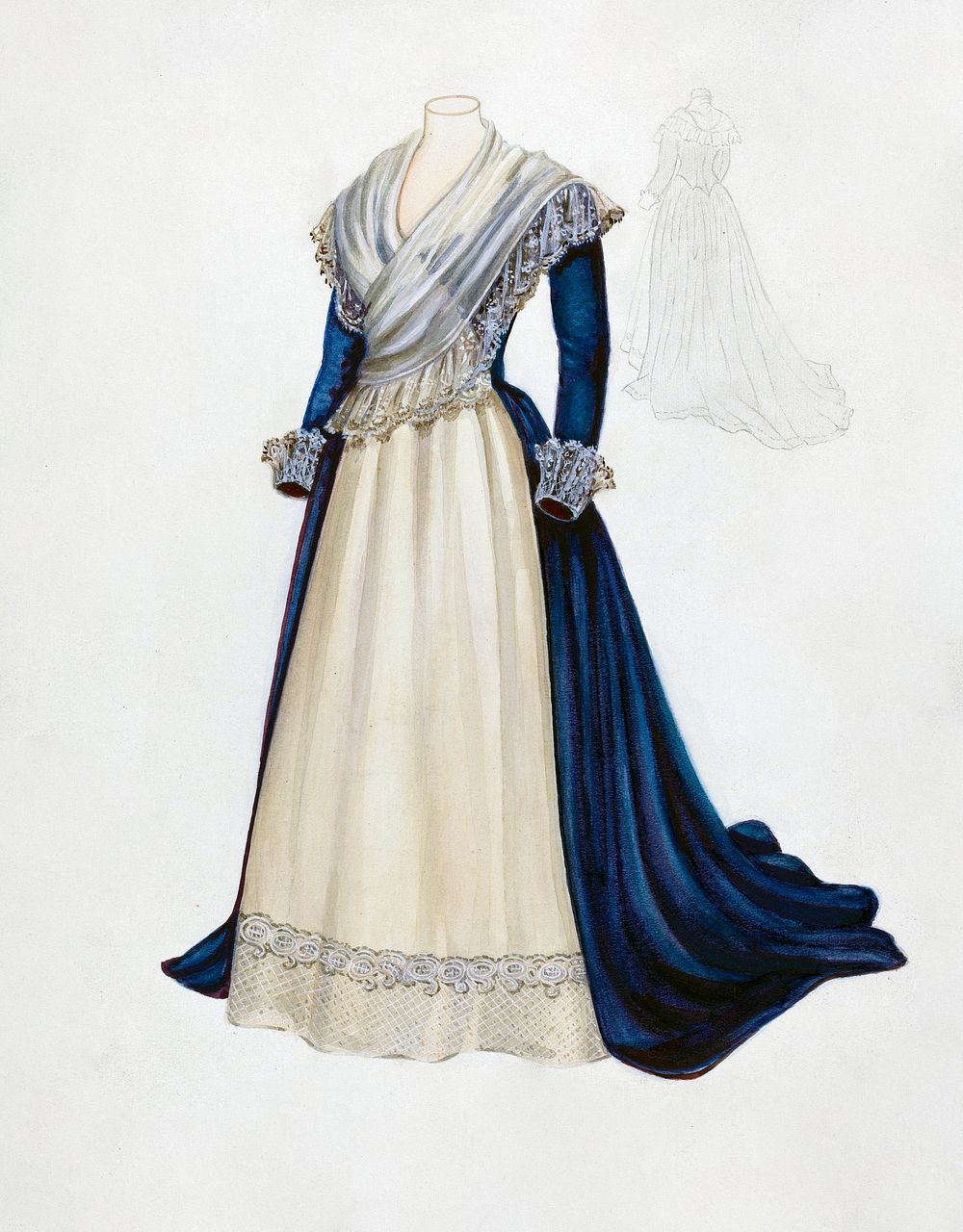 Dress (1935/1942) by Arthur Sander. Original from The National Gallery of Art. Digitally enhanced by rawpixel.