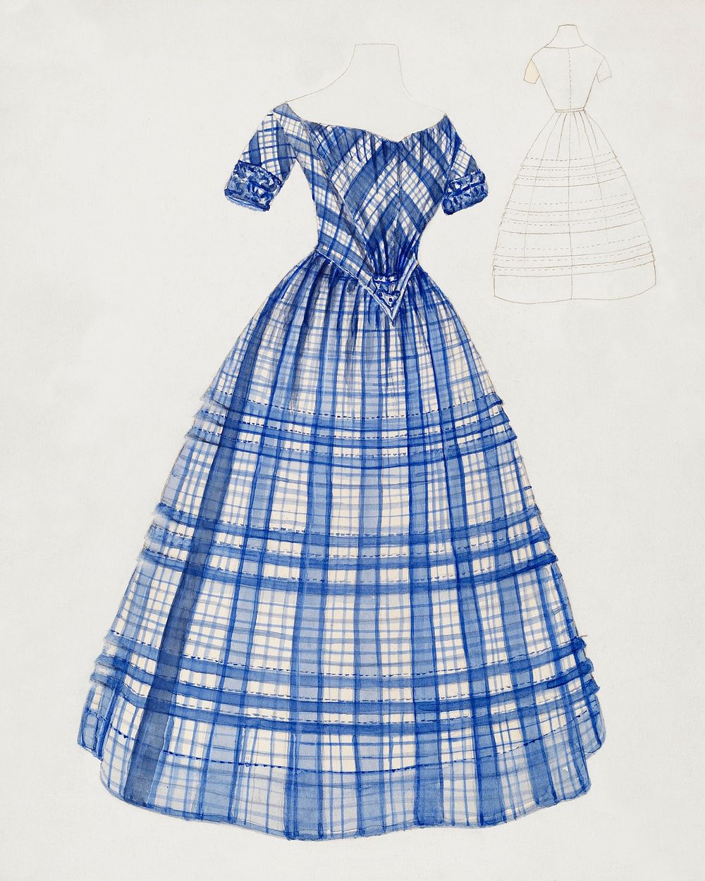 Dress (1935/1942). Original from The National Gallery of Art. Digitally enhanced by rawpixel.