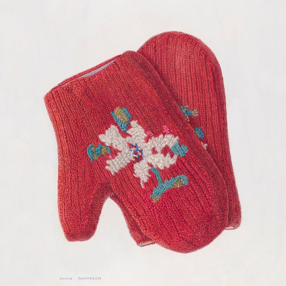 Mittens (c. 1935&ndash;1942) by Archie Thompson. Original from The National Gallery of Art. Digitally enhanced by rawpixel.