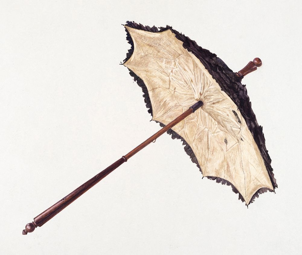 Parasol (c. 1938) by John Swientochowski. Original from The National Gallery of Art. Digitally enhanced by rawpixel.