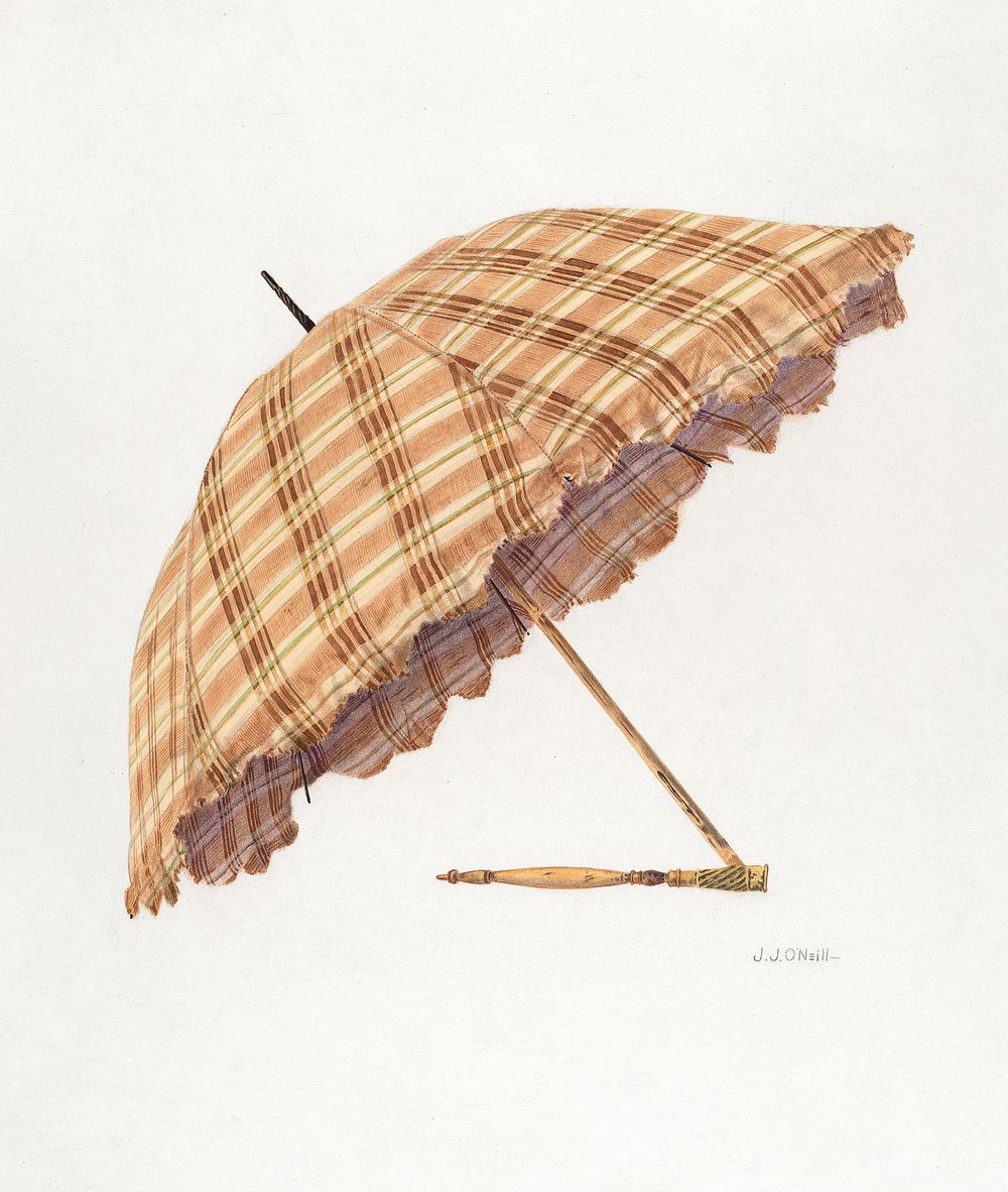 Parasol (1938) by J.J. O'Neill. Original from The National Gallery of Art. Digitally enhanced by rawpixel.
