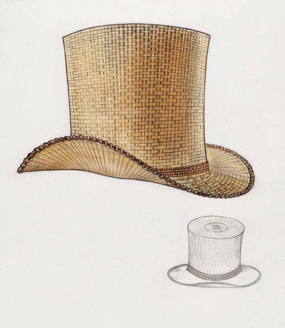 Hat (ca.1936) by Jean Peszel. Original from The National Gallery of Art. Digitally enhanced by rawpixel.