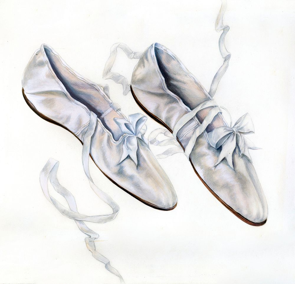 Walking Slippers (ca.1936) by Marie Alain. Original from The National Gallery of Art. Digitally enhanced by rawpixel.