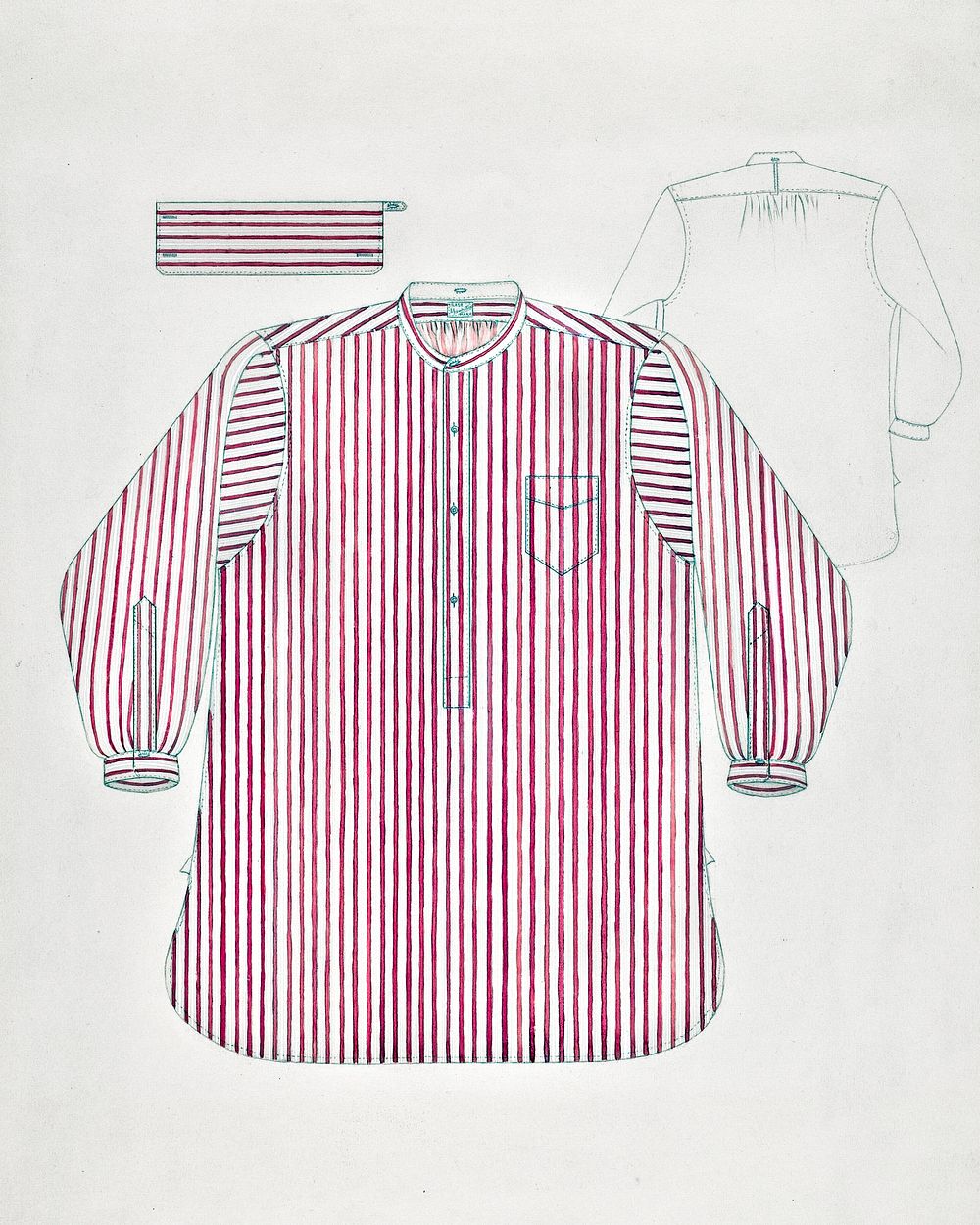 Shirt (c. 1937) by Virginia Berge. Original from The National Gallery of Art. Digitally enhanced by rawpixel.