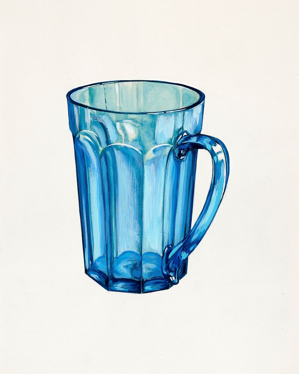 Blue Beer Mug (ca.1936) by Robert Stewart. Original from The National Gallery of Art. Digitally enhanced by rawpixel.