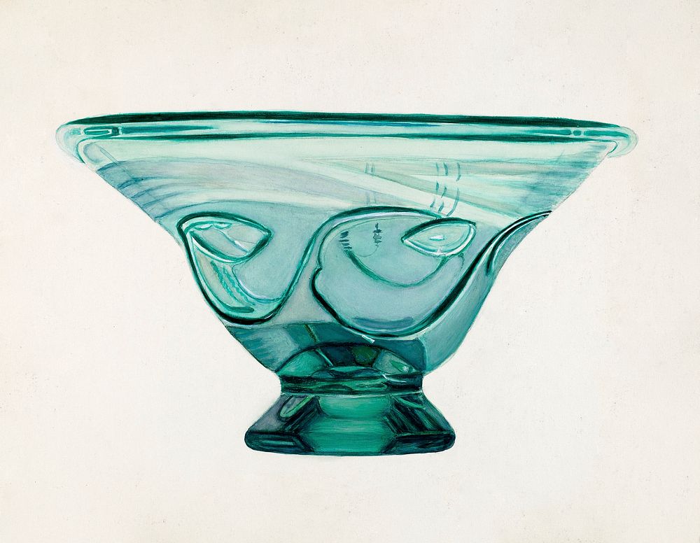 Bowl (1935) by Isidore Steinberg. Original from The National Galley of Art. Digitally enhanced by rawpixel.