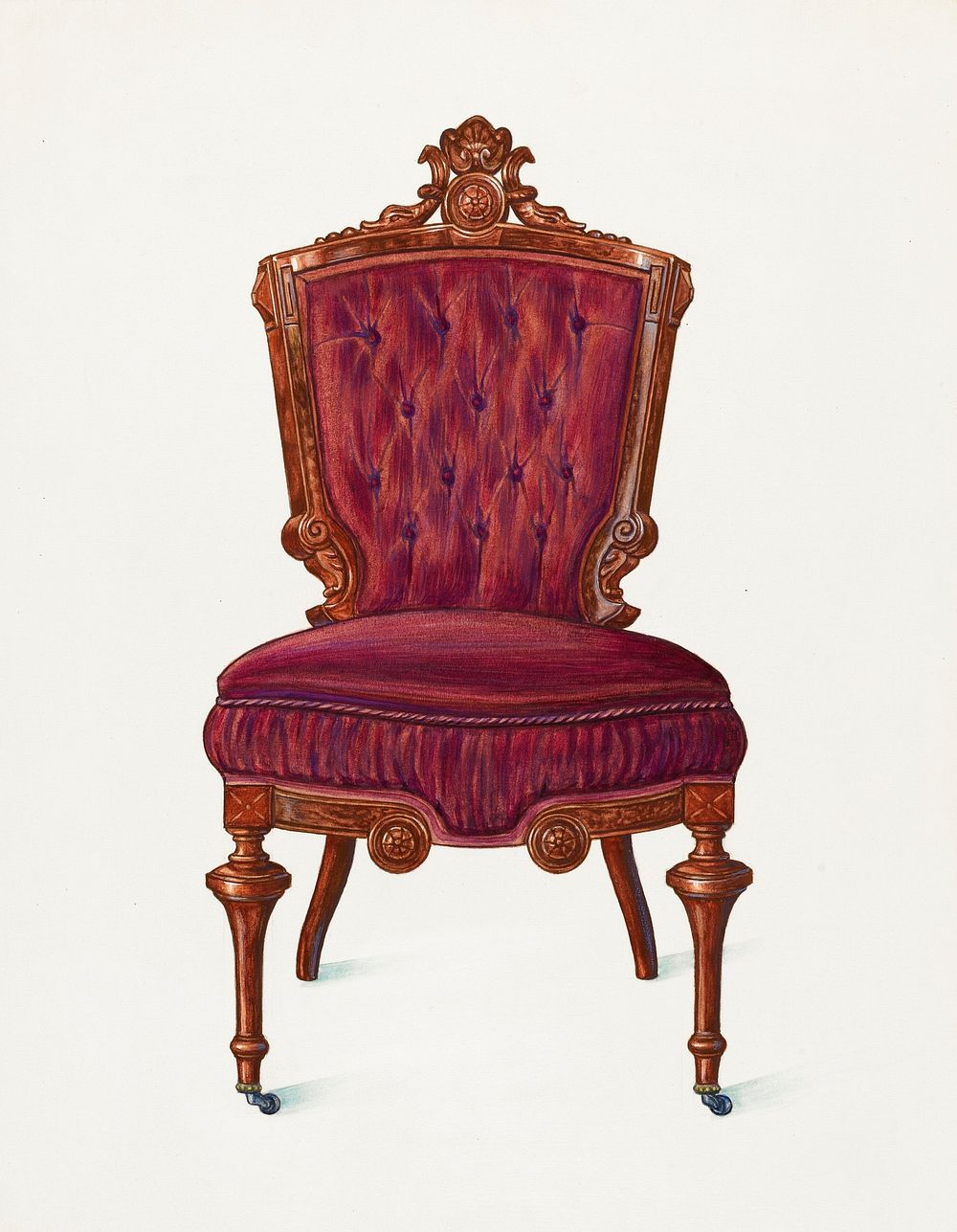 Chair (1936) by Frank Wenger. Original from The National Gallery of Art. Digitally enhanced by rawpixel.