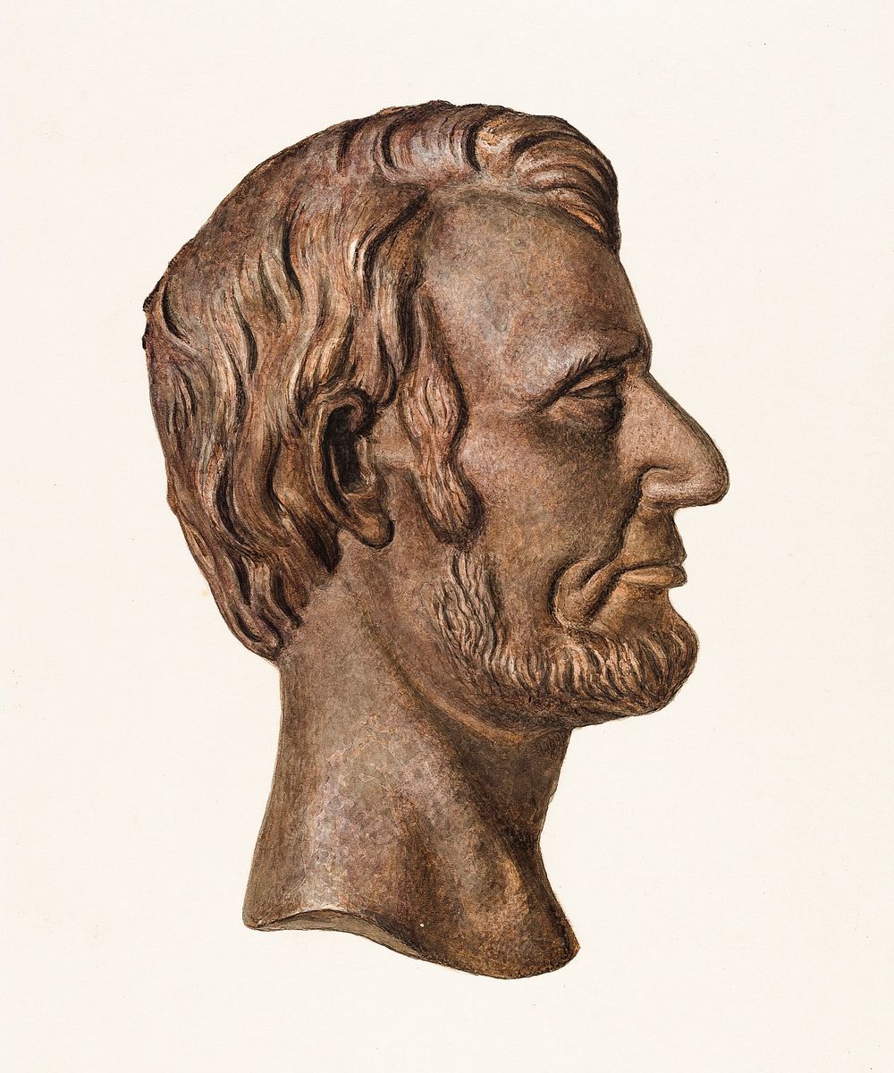 Cast Iron Abraham Lincoln (ca. 1941) by Carl Buergerniss. Original from The National Gallery of Art. Digitally enhanced by…