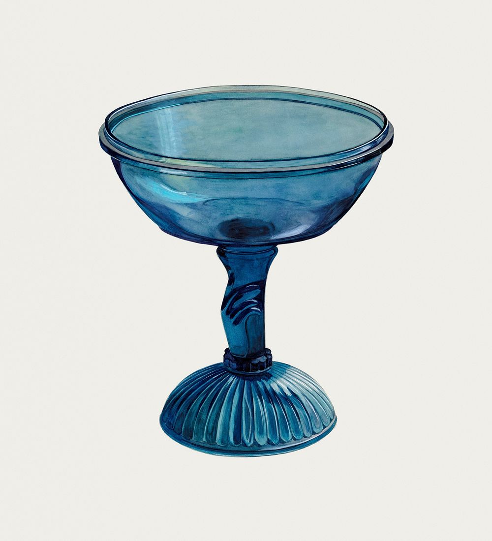 Blue Compote (ca. 1936) by Edward White. Original from The National Gallery of Art. Digitally enhanced by rawpixel.
