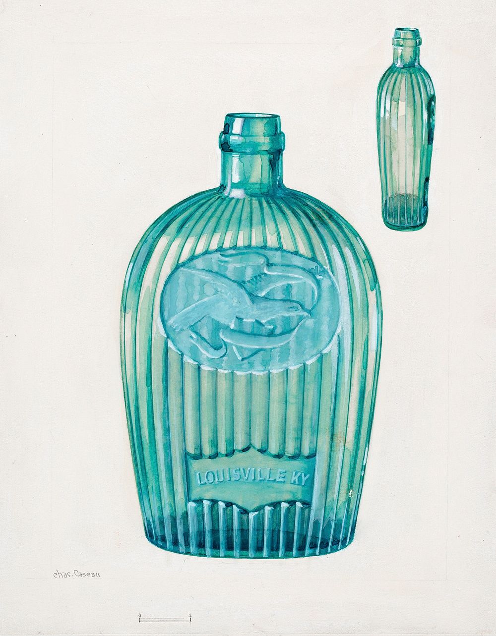 Flask (ca. 1936) by Charles Caseau. Original from The National Gallery of Art. Digitally enhanced by rawpixel.