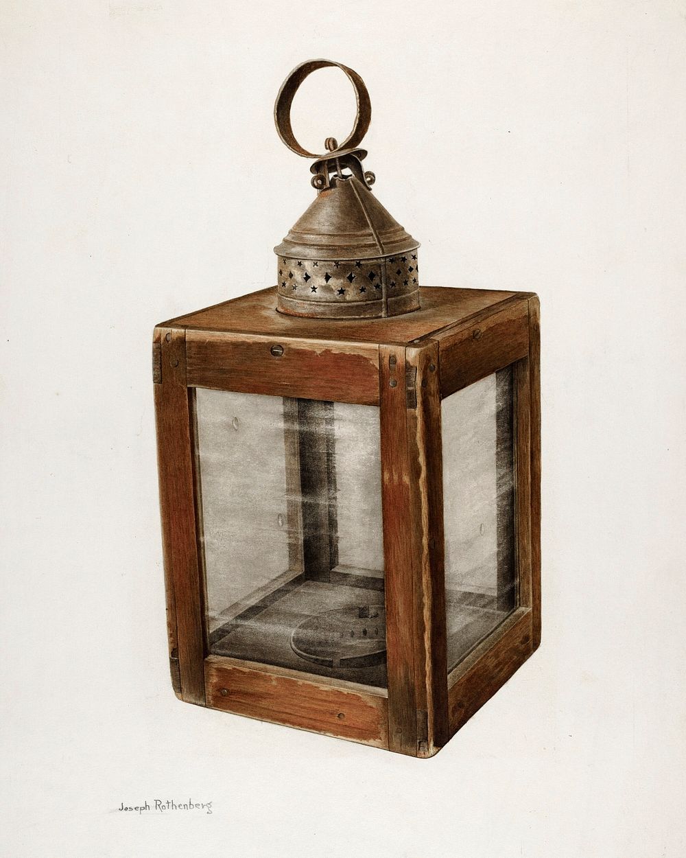 Hand Lantern (ca. 1938) by Joseph Rothenberg. Original from The National Gallery of Art. Digitally enhanced by rawpixel.