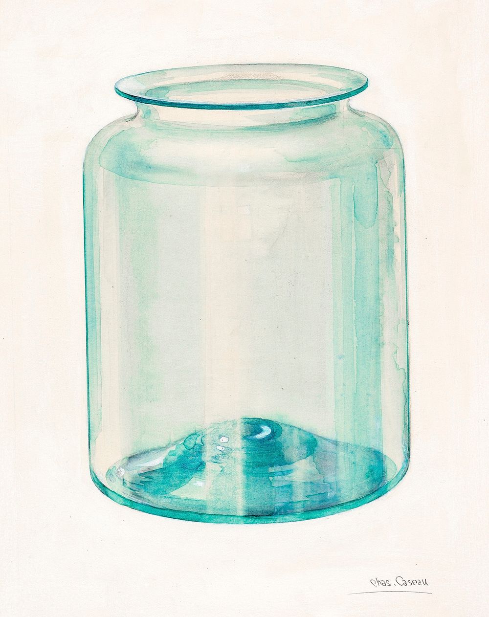 Jar (ca. 1936) by Charles Caseau. Original from The National Gallery of Art. Digitally enhanced by rawpixel.