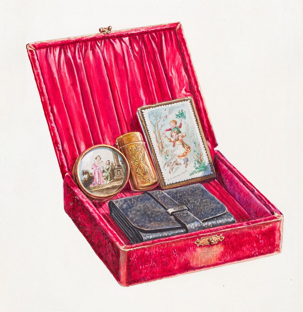 Lady's Dressing Case (ca.1936) by Thomas Holloway. Original from The National Gallery of Art. Digitally enhanced by rawpixel.