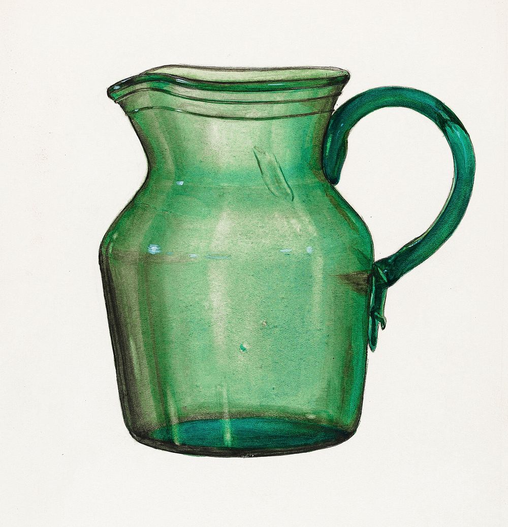 Pitcher (ca. 1936) by Janet Riza. Original from The National Gallery of Art. Digitally enhanced by rawpixel.