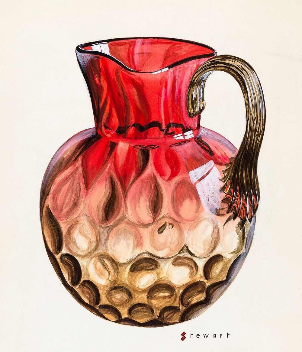 Pitcher (ca. 1937) by Robert Stewart. Original from The National Gallery of Art. Digitally enhanced by rawpixel.
