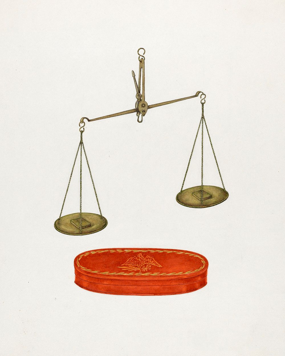 Shaker Scales (ca.1938) by George V. Vezolles. Original from The National Gallery of Art. Digitally enhanced by rawpixel.