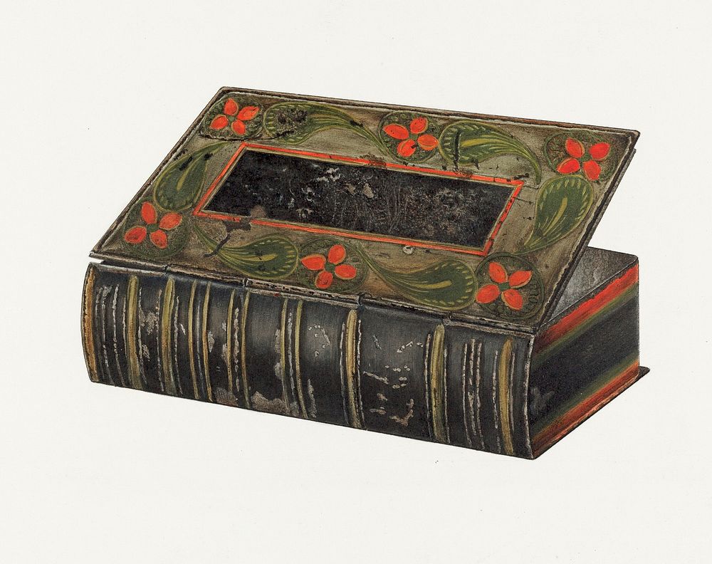 Toleware Trinket Box (ca.1940) by Charles Henning. Original from The National Gallery of Art. Digitally enhanced by rawpixel.