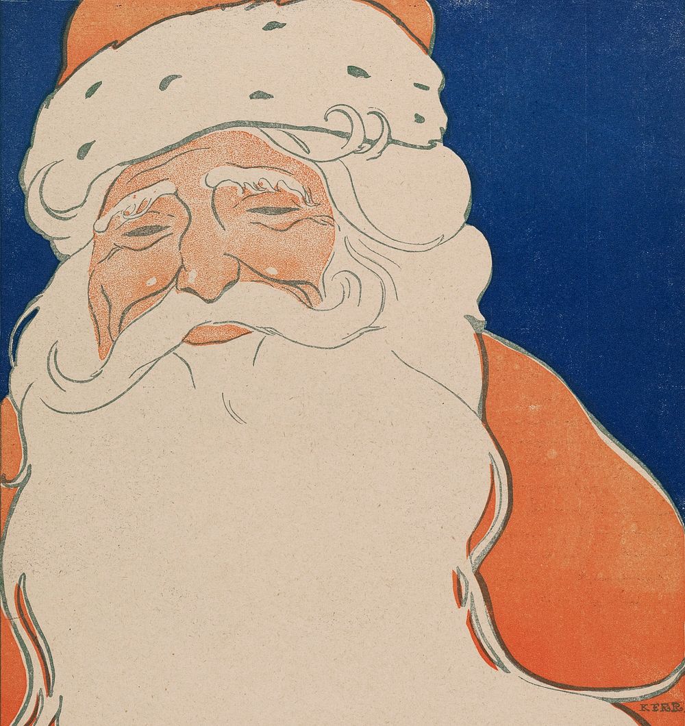 Vintage Santa Claus Illustration (1901) by John Church Co. Original from the The New York Public Library. Digitally enhanced…