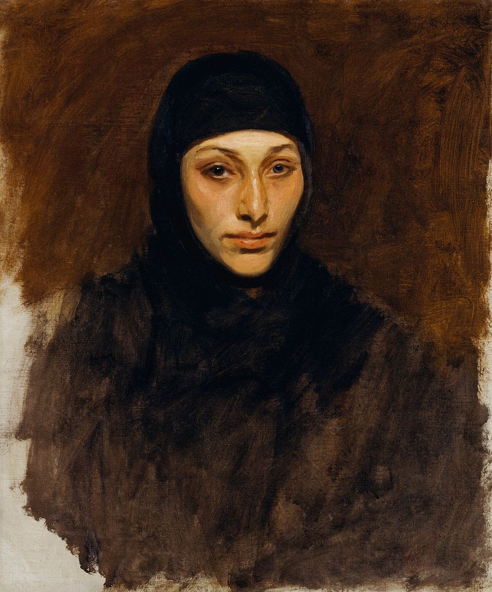 Egyptian Woman (ca. 1890&ndash;1891) by John Singer Sargent. Original from The MET Museum. Digitally enhanced by rawpixel.