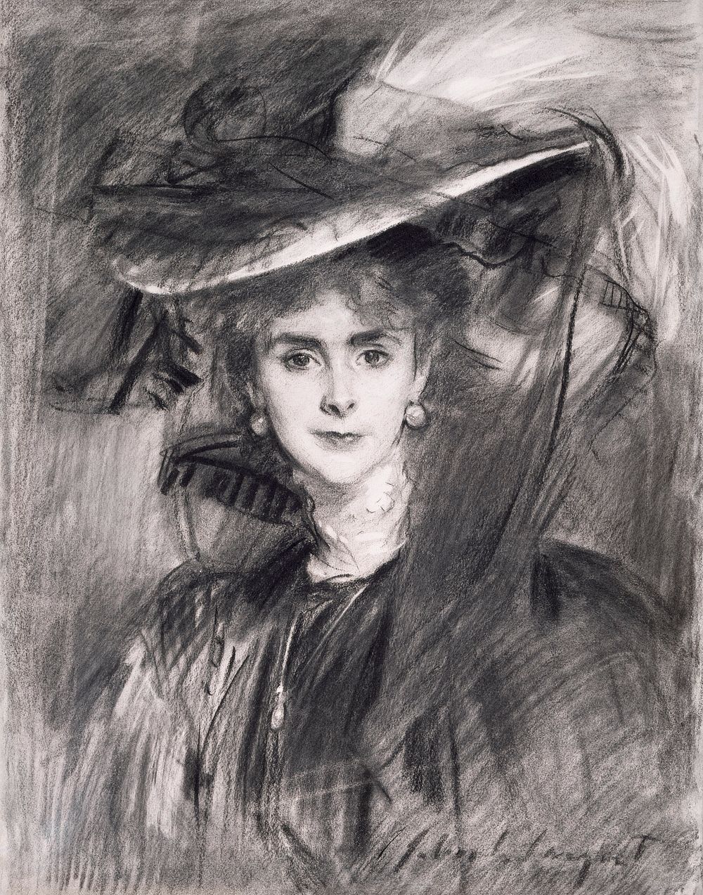 Portrait of the Baroness de Meyer (ca. 1900&ndash;1910) by John Singer Sargent. Original from The Birmingham Museum.…