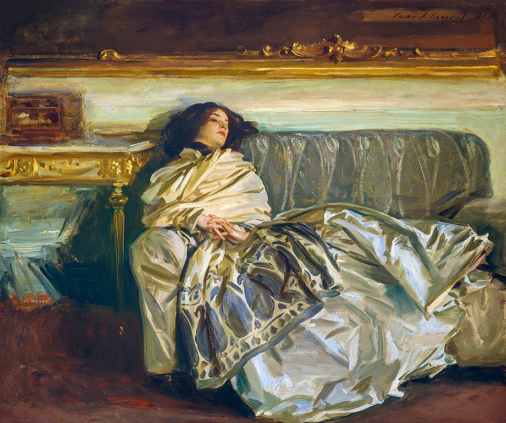 Nonchaloir (1911) by John Singer Sargent. Original from The National Gallery of Art. Digitally enhanced by rawpixel.