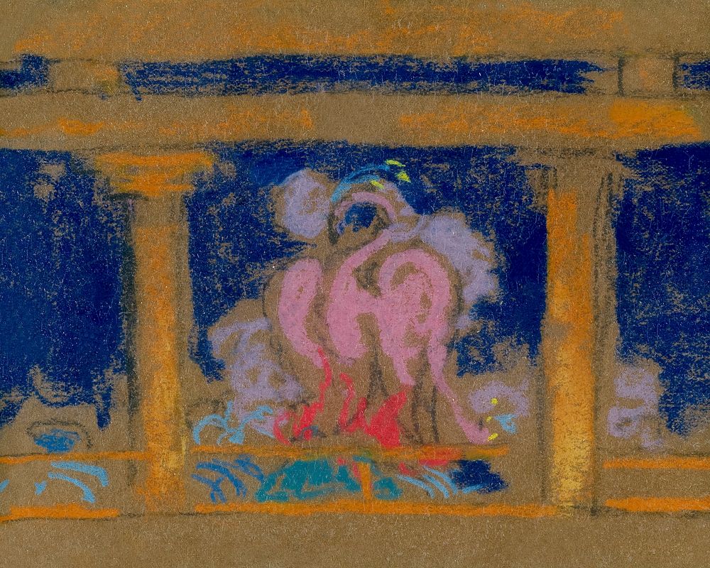 Study for Scene in the Daughter of Heaven, Santa Fe (1915) by William Penhallow Henderson. Original from The Smithsonian.…
