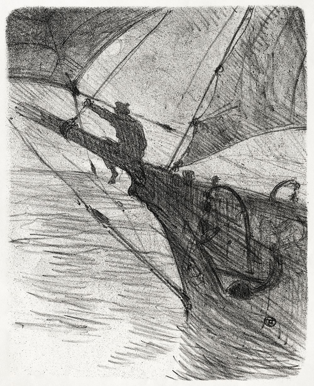Oceano Nox (1895) print in high resolution by Henri de Toulouse&ndash;Lautrec. Original from The Cleveland Museum of Art.…