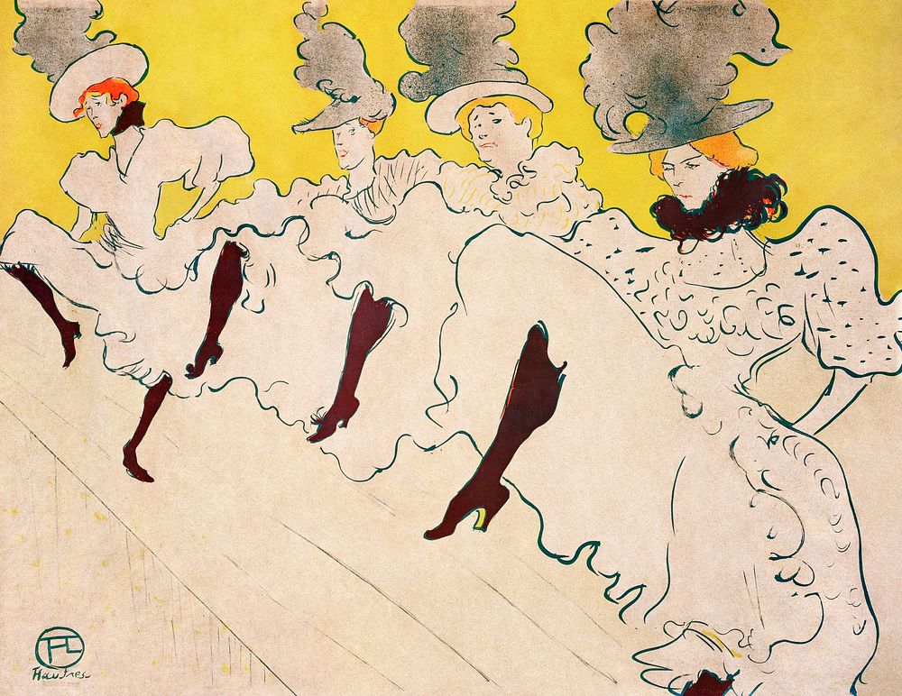 Mademoiselle Eglantine&rsquo;s Troupe (1896) print in high resolution by Henri de Toulouse&ndash;Lautrec. Original from…