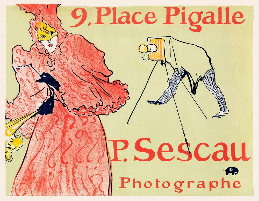 Le Photographe Sescau (1894) print in high resolution by Henri de Toulouse–Lautrec. Original from The MET Museum. Digitally…