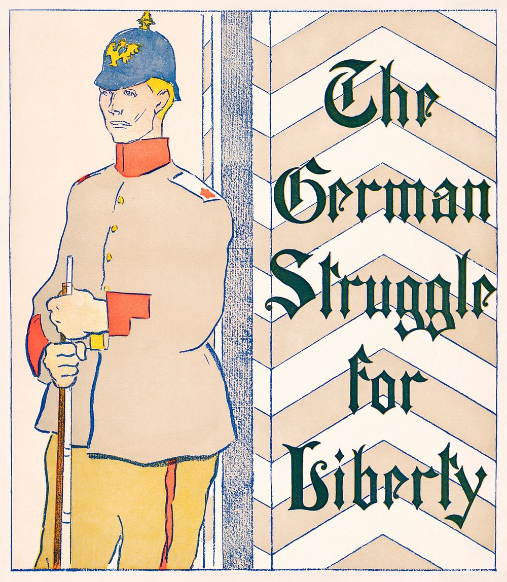 The German struggle for liberty (1895) print in high resolution by Edward Penfield. Original from Library of Congress.…