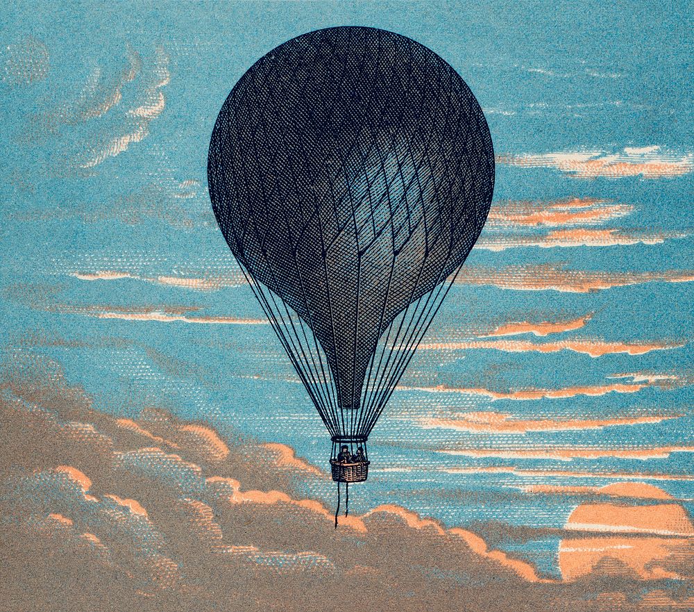 Le Ballon by Imprimeur E. Pichot. Original from Library of Congress. Digitally enhanced by rawpixel.