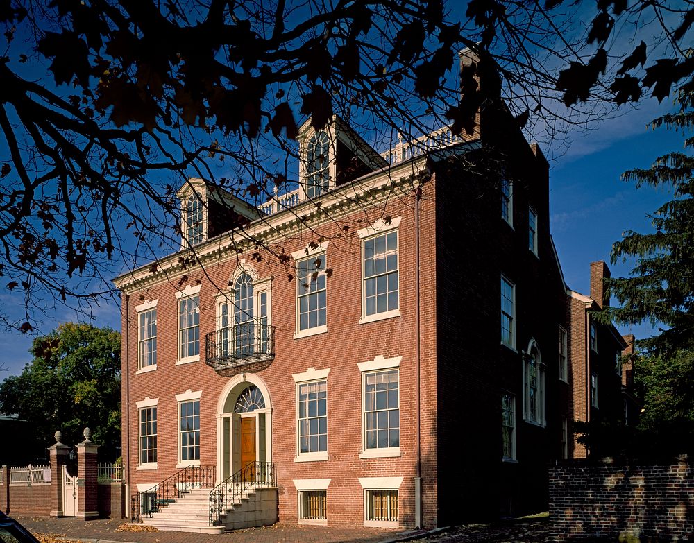 George Read II House, built in 1804, New Castle, Delaware (1980-2006) by Carol M. Highsmith. Original image from Library of…