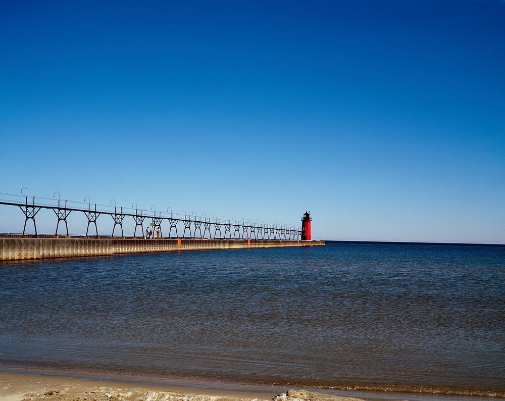 South Haven South Pierhead Light is a lighthouse in Michigan (1980-2006) by Carol M. Highsmith. Original image from Library…