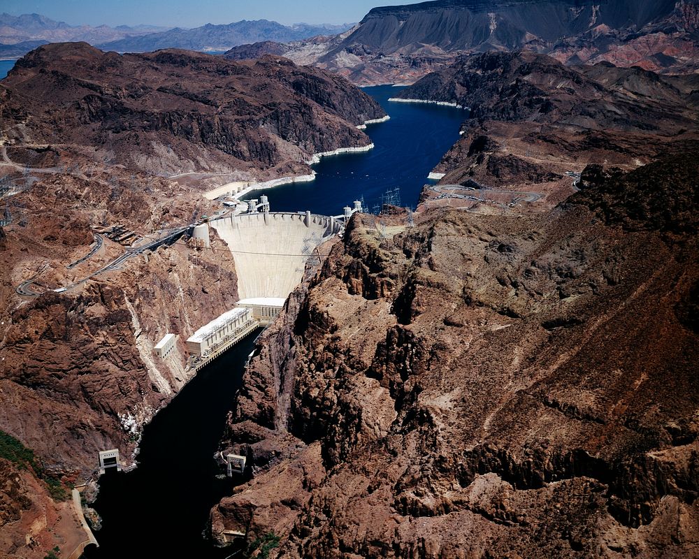 Above Hoover Dam near Boulder City, Nevada. Original image from Carol M. Highsmith&rsquo;s America, Library of Congress…
