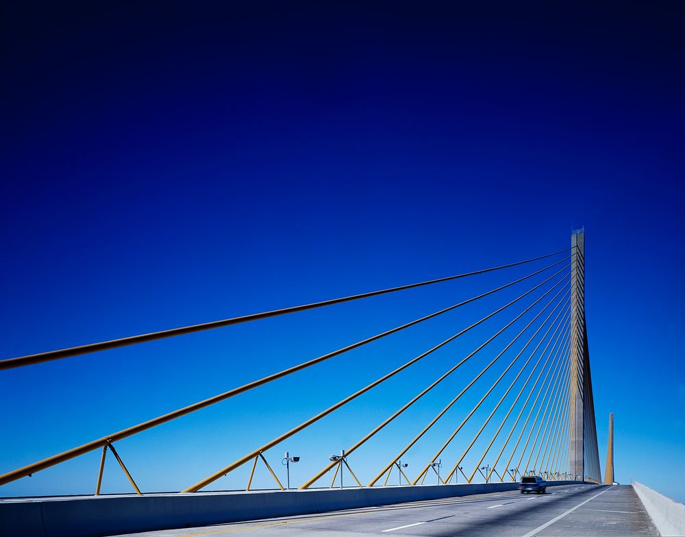 Sunshine Skyway in Tampa Bay United States of America - Original image from Carol M. Highsmith&rsquo;s America, Library of…