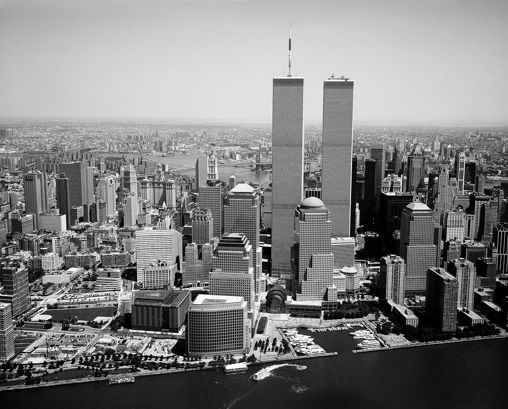 New York City Skyline - World Trade Center. Original image from Carol M. Highsmith&rsquo;s America, Library of Congress…