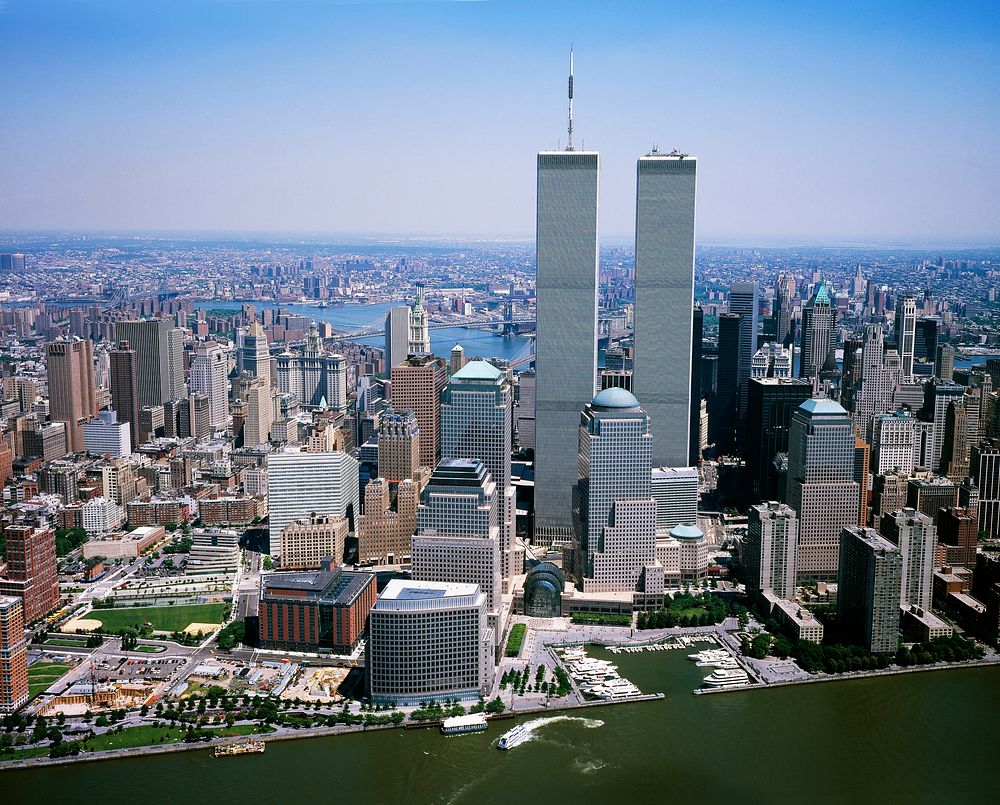 New York City Skyline - World Trade Center. Original image from Carol M. Highsmith&rsquo;s America, Library of Congress…
