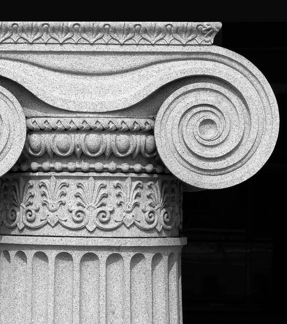 Column Detail, U.S. Treasury Building, Washington. Original image from Carol M. Highsmith&rsquo;s America, Library of…