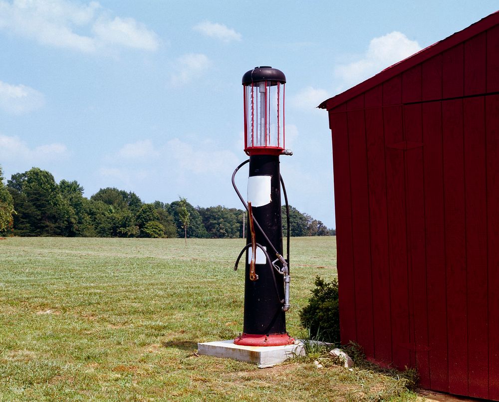 Old Gasoline Pump in rural Virginia. Original image from Carol M. Highsmith&rsquo;s America, Library of Congress collection.…