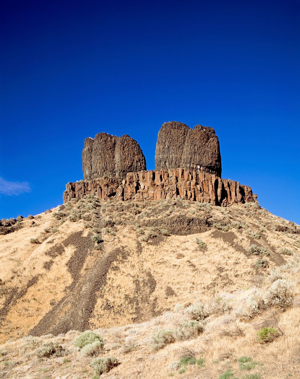 Hat Rock in Hat Rock State Park in Oregon. Old Mammoth Road. Original image from Carol M. Highsmith&rsquo;s America, Library…