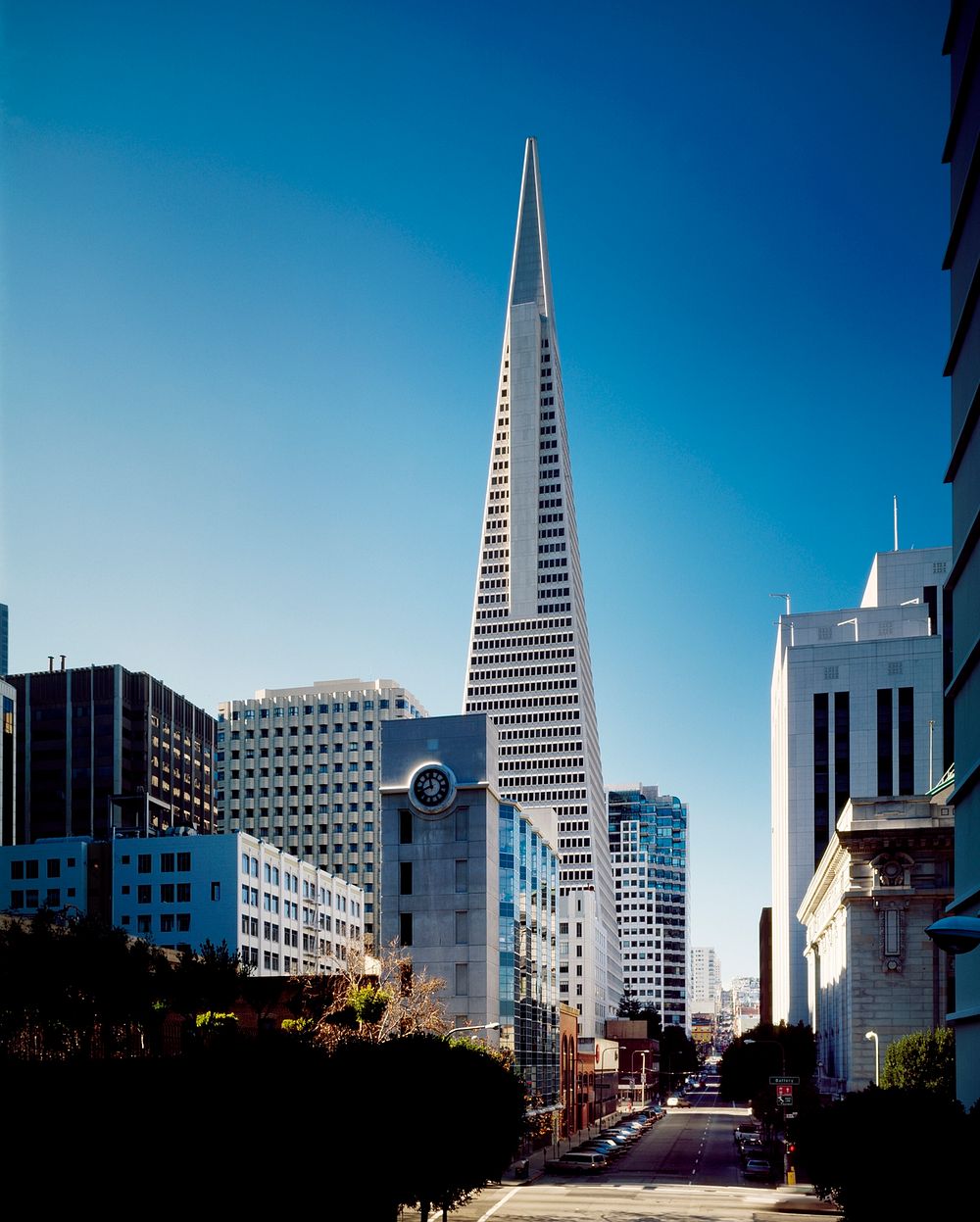 The Transamerica Pyramid in San Francisco. Original image from Carol M. Highsmith&rsquo;s America, Library of Congress…