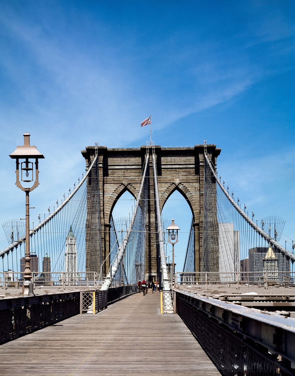 New York City Brooklyn Bridge, USA - Original image from Carol M. Highsmith&rsquo;s America, Library of Congress collection.…