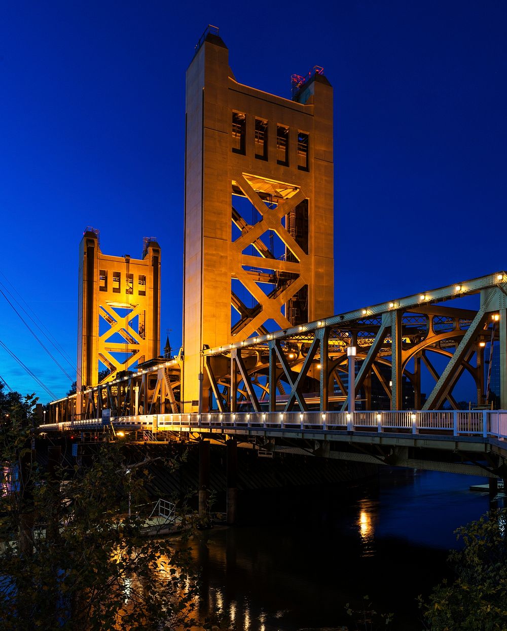 The Tower Bridge Sacramento river, USA - San Francisco Oakland Bay Bridge, USA - Original image from Carol M.…