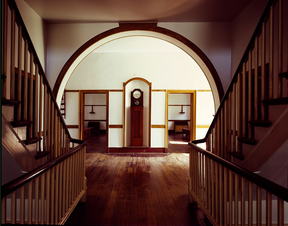 Interior view of the 1824 Center House at Shakertown, South Union, Kentucky (1980-2006) by Carol M. Highsmith. Original…